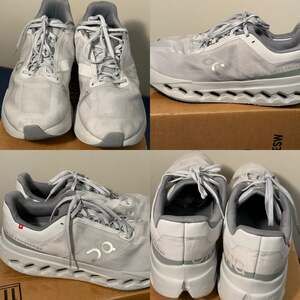 On Cloudsurfer Cloudtec Phase Running Shoes Men's Size 11 Grey/White